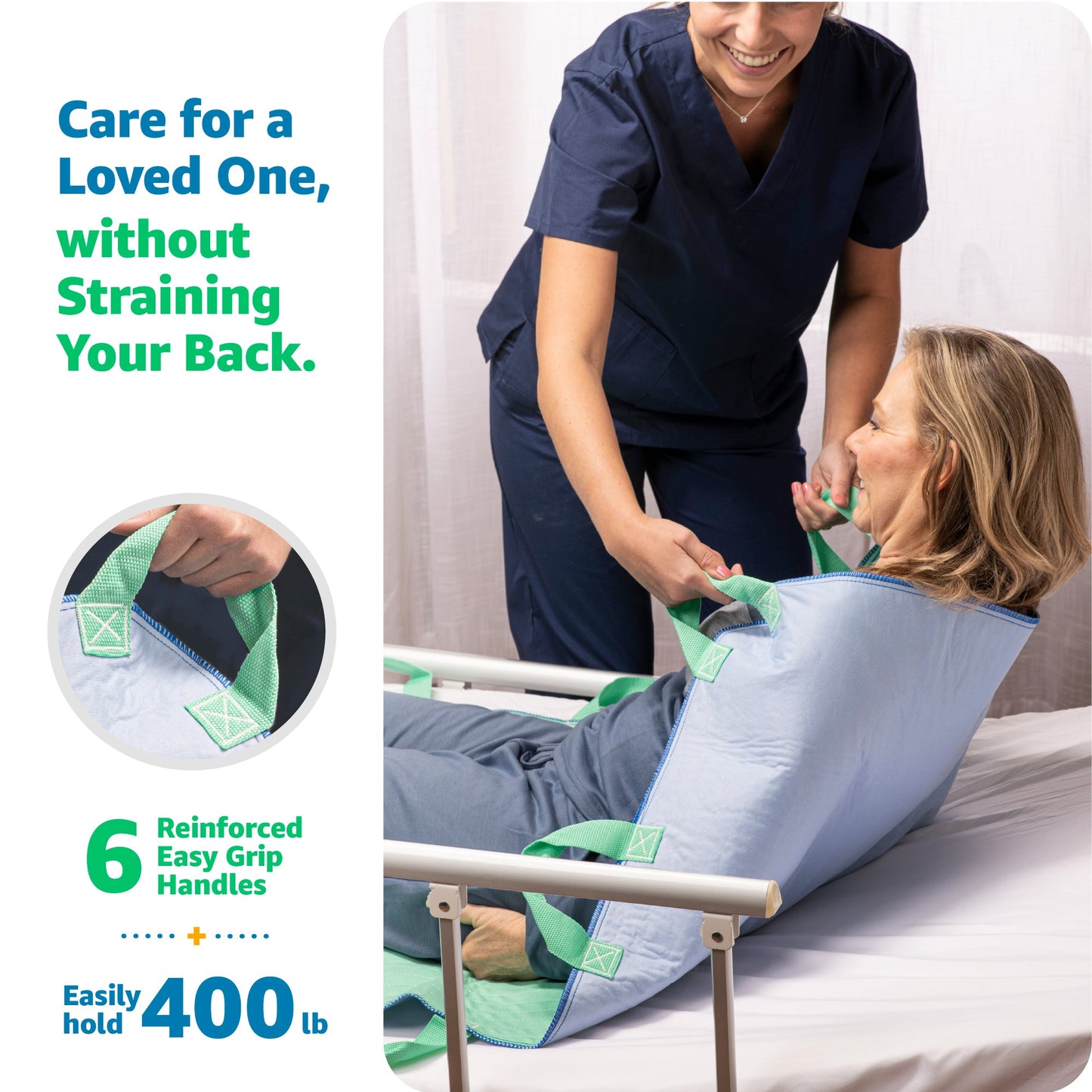 Improvia Positioning Bed Pad with Handles