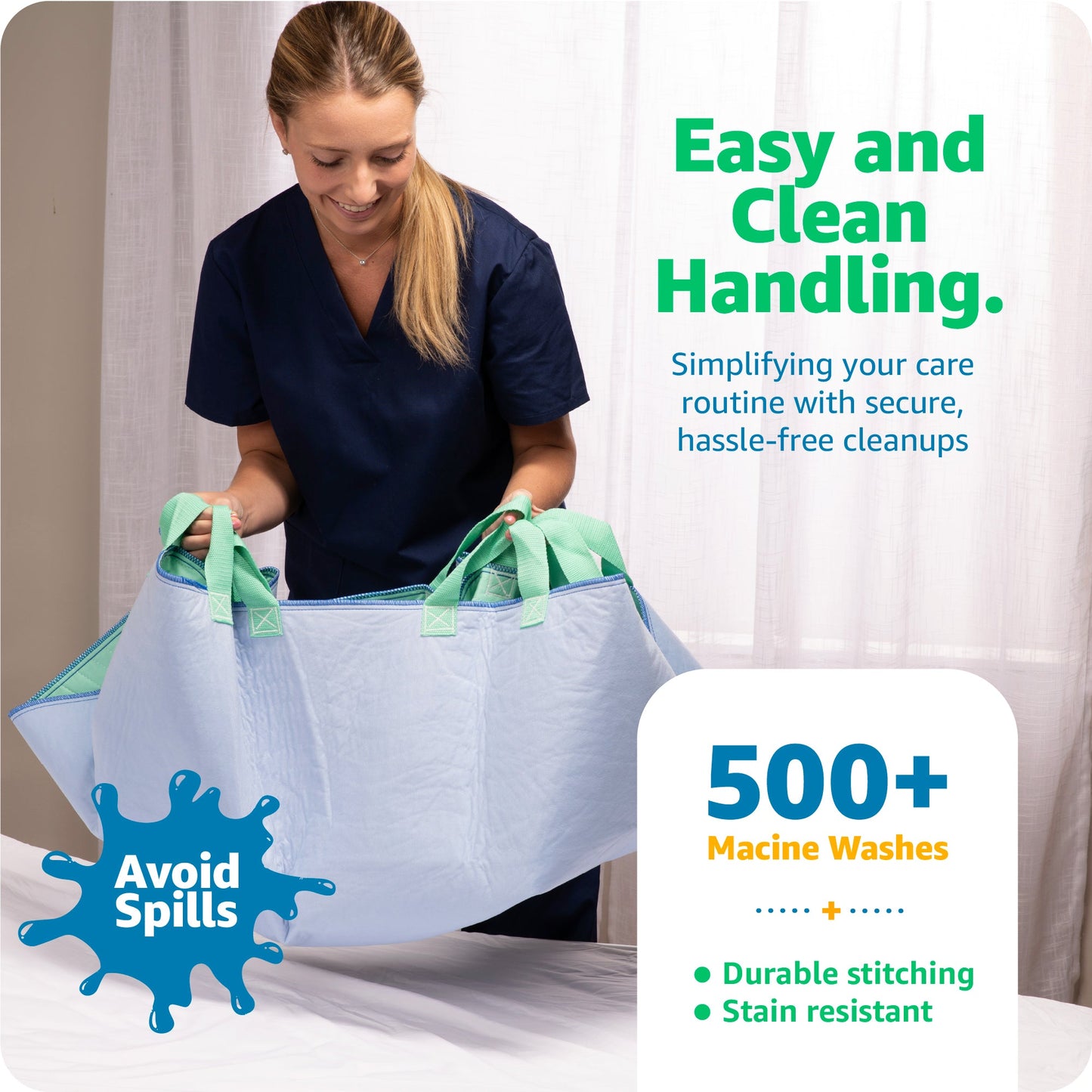 Improvia Positioning Bed Pad with Handles