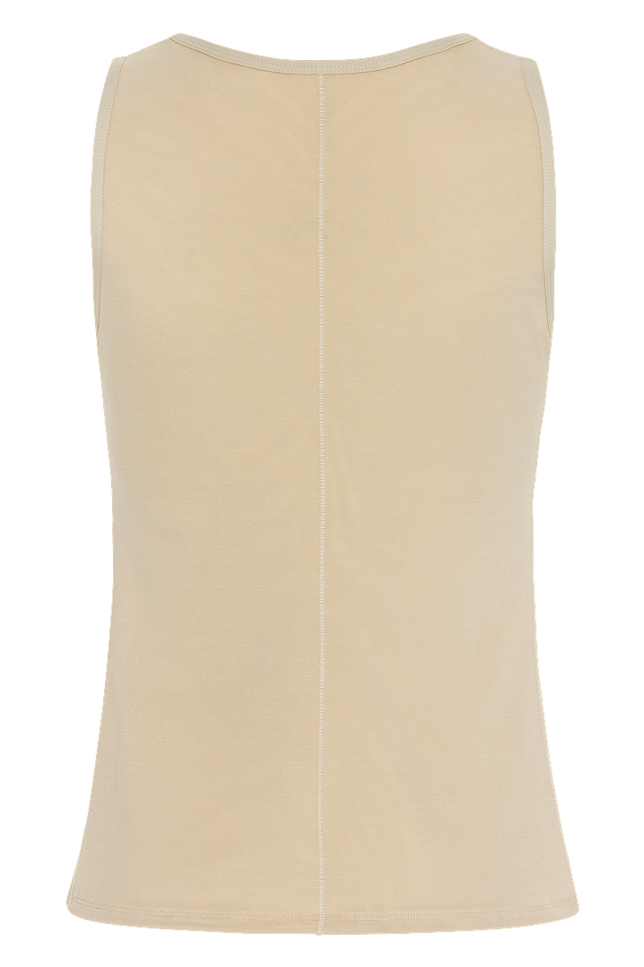 Beige3-powermesh underbust cami