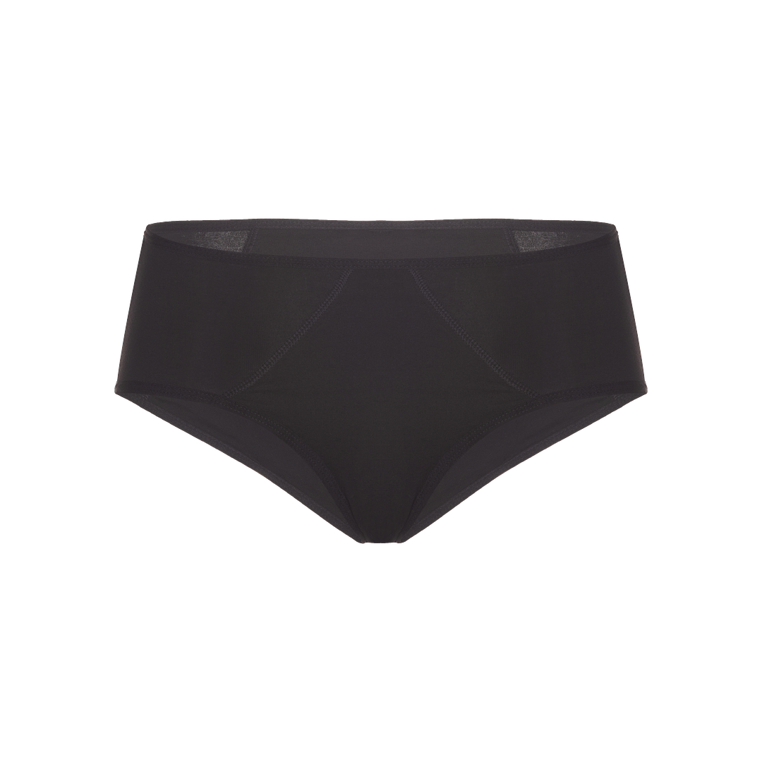 Black-PERIDOT Leak Proof Hipsters, Organic Cotton, 3 Pack