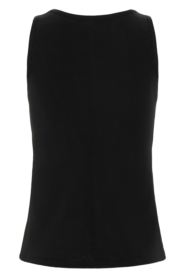 Black1-powermesh underbust cami