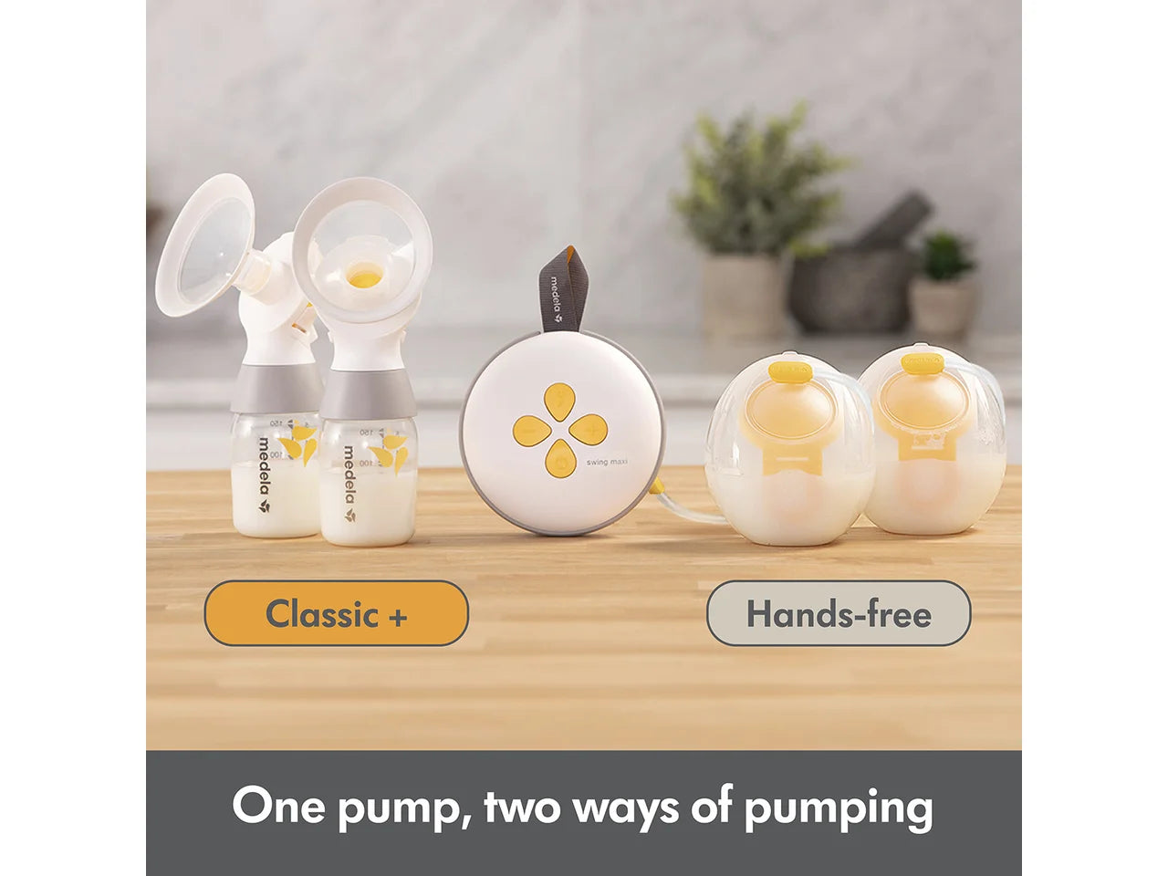 Swing Maxi™ Double Electric Breast Pump-two-ways-pumping