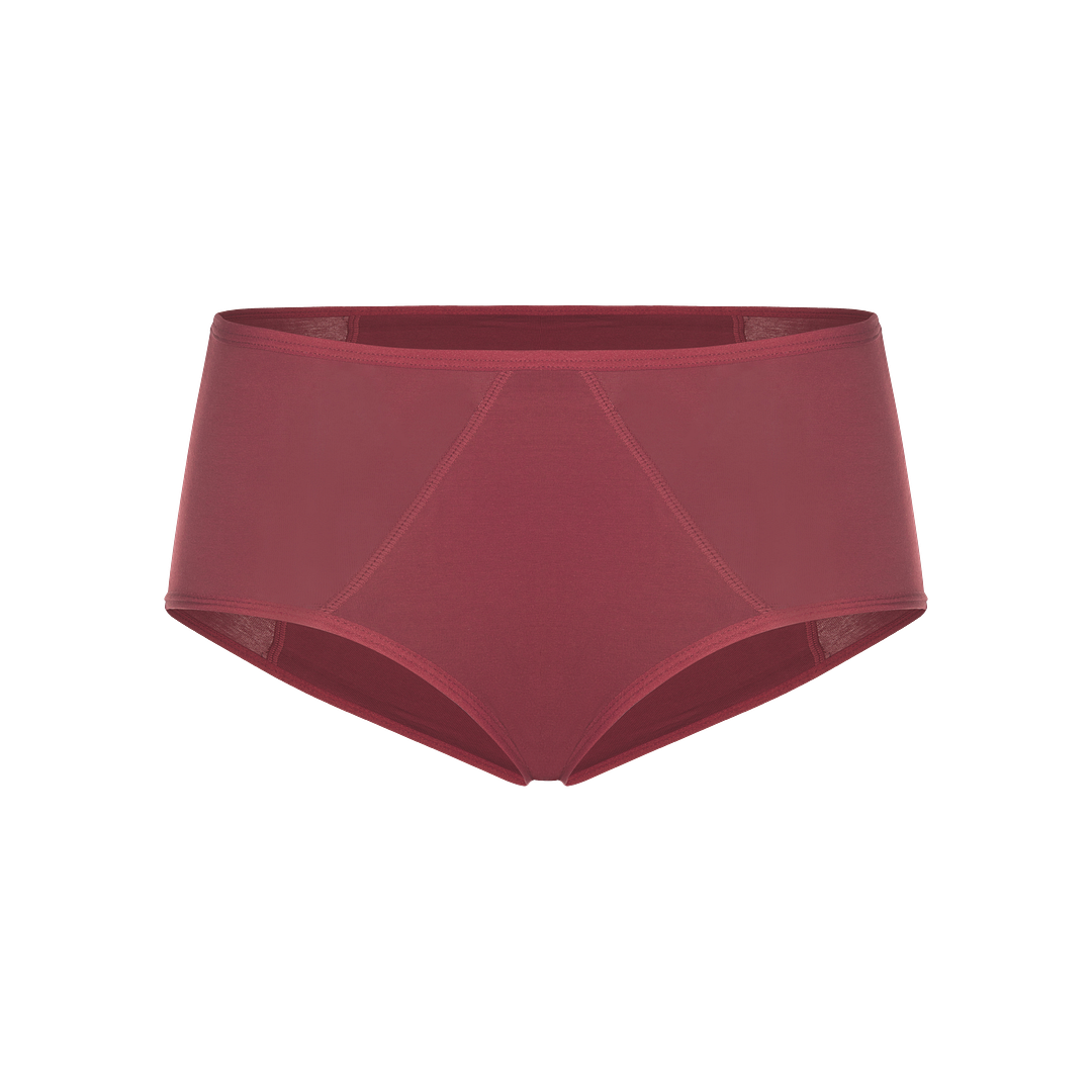 Wine-PERIDOT Leak Proof Hipsters, Organic Cotton, 3 Pack