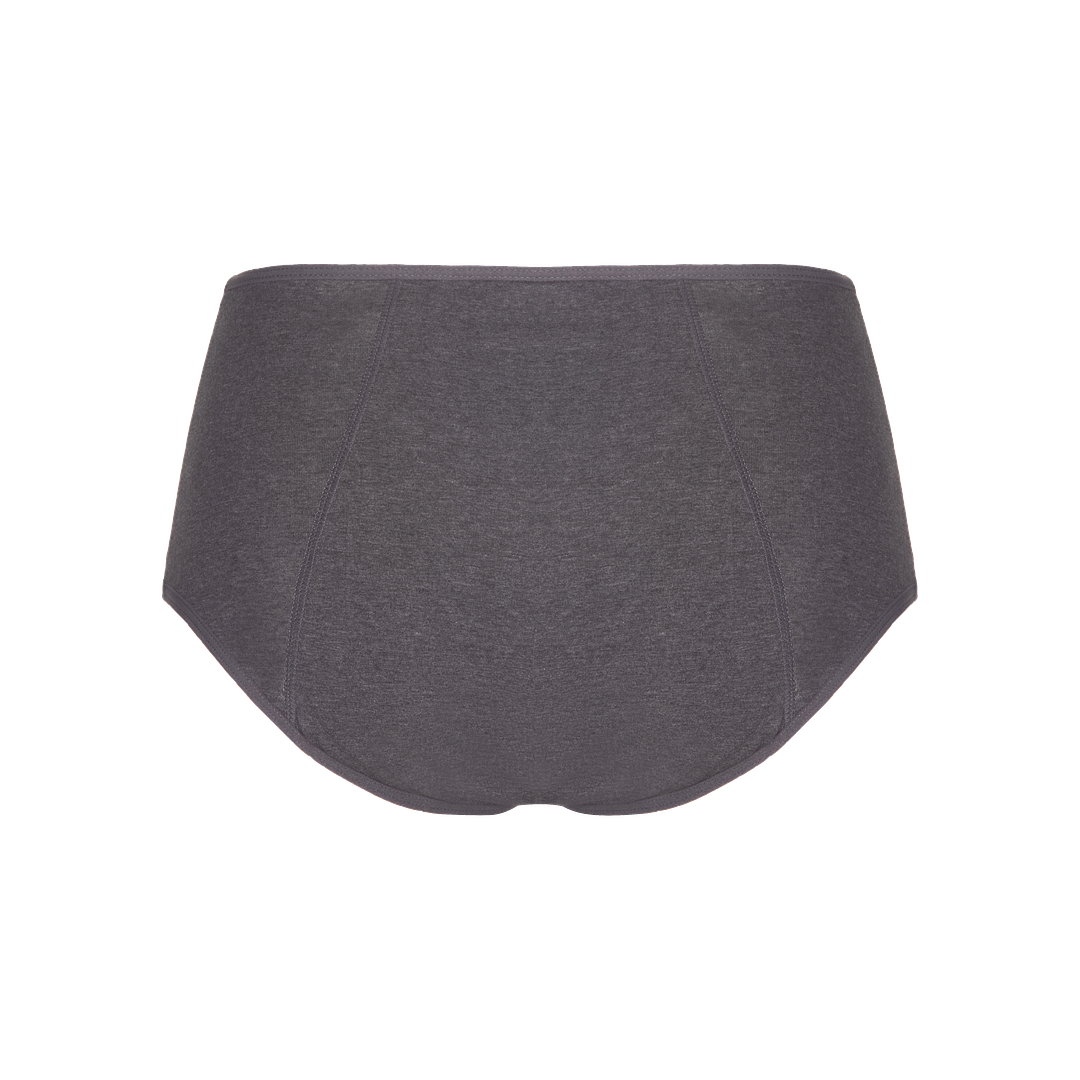 Charcoal-PERIDOT Leak Proof Briefs, Organic Cotton, 3 Pack