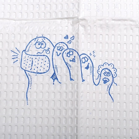 Procedure_Towel_McKesson_13_W_X_18_L_Inch_White-Blue_Cartoon_Toes_NonSterile